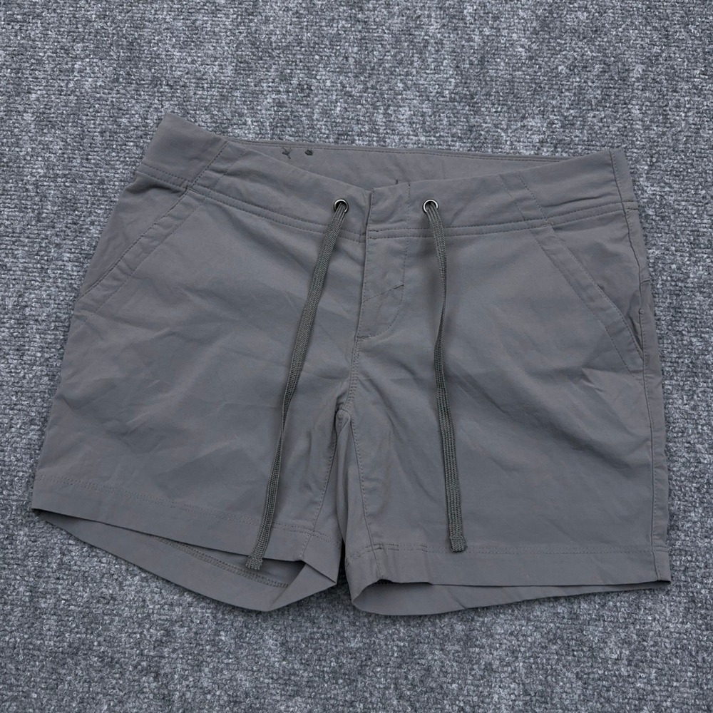 Columbia Anytime Outdoor Shorts Womens 2 Gray 5" Stretch Hiking Drawstring